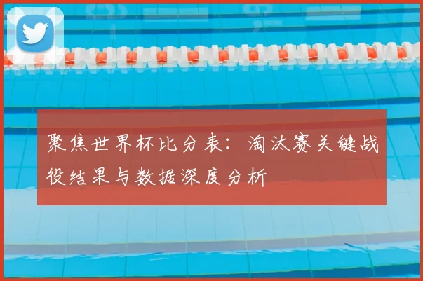 聚焦世界杯比分表：淘汰赛关键战役结果与数据深度分析